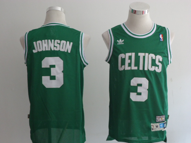  NBA Boston Celtics 3 Dennis Johnson 1987 1988 Swingman Throwback Green Jersey